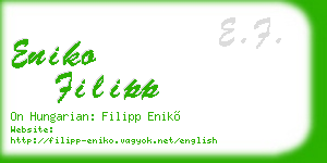 eniko filipp business card