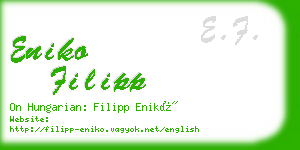 eniko filipp business card